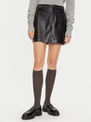 Calvin Klein Jeans Spódnica z imitacji skóry J20J224190 Czarny Regular Fit. Czarne spódniczki damskie Calvin Klein Jeans, l, bez wzorów, z jeansu. Za 269.99 zł.