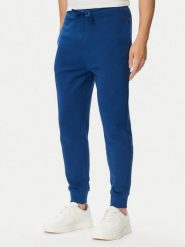 HUGO Spodnie dresowe Dayote232 50489617 Granatowy Regular Fit. Niebieskie spodnie dresowe męskie Hugo, bez wzorów, z bawełny. Za 449.99 zł.