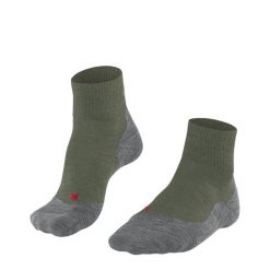 Krótkie skarpety Falke TK5 Wander. Zielone skarpetki męskie Falke, bez wzorów, z materiału. Za 151.00 zł.