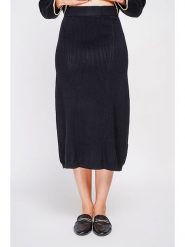 William de Faye Spódnica w kolorze czarnym rozmiar: 38. Czarne spódniczki damskie William De Faye, bez wzorów, ze splotem, klasyczne, z podwyższonym stanem, midi, proste. Za 113.99 zł.