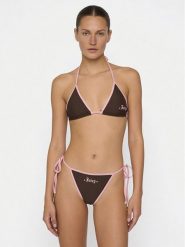 Juicy Couture Bikini Taihiti JCITS126201 Brązowy. Brązowe bikini damskie Juicy Couture, bez wzorów. Za 299.99 zł.