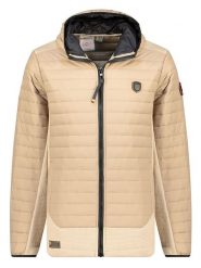 Geographical Norway Kurtka zimowa "Carembar" w kolorze beżowym rozmiar: M. Brązowe kurtki męskie Geographical Norway, na zimę, m, bez wzorów, bez kaptura. Za 209.33 zł.