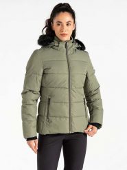 Dare 2b Kurtka narciarska "Glamorize V" w kolorze khaki rozmiar: 46. Brązowe kurtki narciarskie i snowboardowe damskie Dare 2b, m, bez wzorów, bez kaptura, narciarskie. Za 325.03 zł.