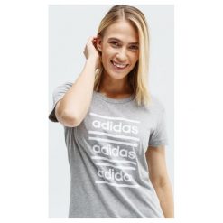 Adidas Koszulka Ss W C90 , szary, rozmiar S. Szare t-shirty damskie Adidas, s, bez wzorów, z bawełny, bez kołnierzyka. Za 99.99 zł.