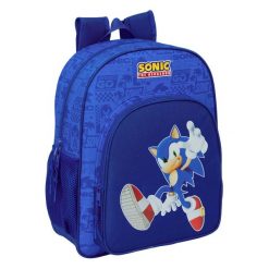 Plecak szkolny SONIC THE HEDGEHOG Poliester 300D. Niebieskie plecaki damskie SONIC THE HEDGEHOG, bez wzorów, z poliesteru. Za 176.40 zł.