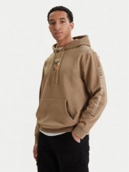 RVCA Bluza Deep Think EVYSF00138 Beżowy Boxy Fit. Brązowe bluzy bez kaptura męskie RVCA, m, z bawełny. Za 389.99 zł.