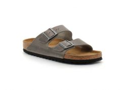 Klapki Birkenstock Arizona Iron Dorosłych. Brązowe klapki i japonki męskie Birkenstock, z materiału. Za 583.35 zł.