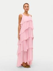 Vero Moda Sukienka wieczorowa Felicia 10331377 Różowy Regular Fit. Czerwone sukienki damskie Vero Moda, s, bez wzorów, z syntetyku, wizytowe, bez kołnierzyka, bez ramiączek. Za 319.99 zł.