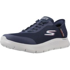 Buty SKECHERS SLIP INS: GO WALK Niebieski. Niebieskie obuwie do biegania damskie Skechers. Za 299.99 zł.