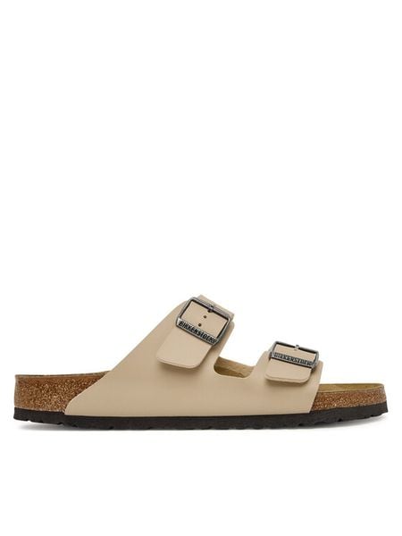 Birkenstock Klapki Arizona 1031490 Beżowy. Brązowe klapki i japonki męskie Birkenstock, z syntetyku. Za 339.99 zł.