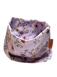 LiVi Szal-koło "Flower purple" w kolorze fioletowym - 50 x 24 cm rozmiar: onesize. Różowe szaliki dziecięce LiVi, z bawełny, bez ramiączek. Za 83.22 zł.
