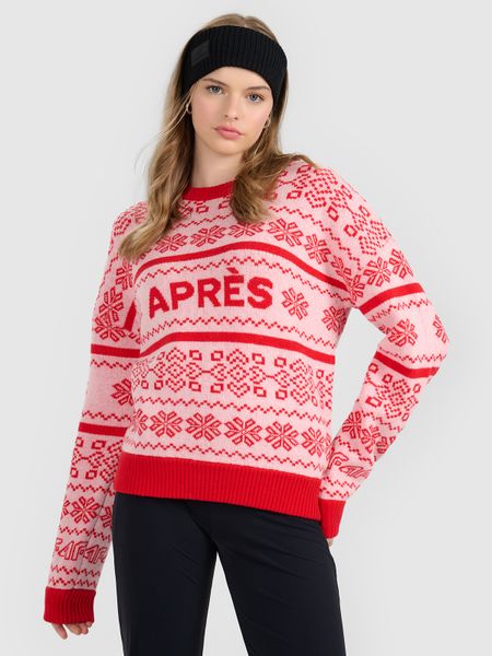 4F Sweter z wełną damski - czerwony S. Czerwone swetry klasyczne damskie 4f, s, z wełny, bez kołnierzyka. Za 299.99 zł.