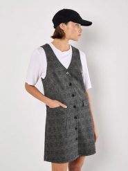 Apricot Sukienka w kolorze czarnym rozmiar: S. Czarne sukienki damskie Apricot, na co dzień, s, bez wzorów, bez kołnierzyka, bez ramiączek, mini, proste. Za 87.81 zł.