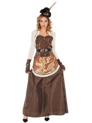 CHAKS 4-częściowy kostium "Lady Steampunk" w kolorze jasnobrązowym rozmiar: S. Brązowe stroje jednoczęściowe damskie CHAKS, s, bez wzorów. Za 87.81 zł.