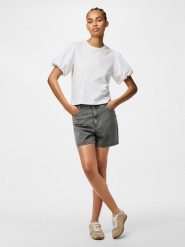 Pieces Koszulka w kolorze białym rozmiar: XL. Białe bluzki damskie Pieces, xl, bez wzorów, z bawełny, bez kołnierzyka. Za 42.95 zł.
