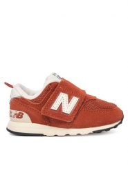 New Balance Sneakersy I5747RV Brązowy. Brązowe trampki i tenisówki chłopięce New Balance, bez wzorów, ze skóry, bez zapięcia. Za 269.99 zł.