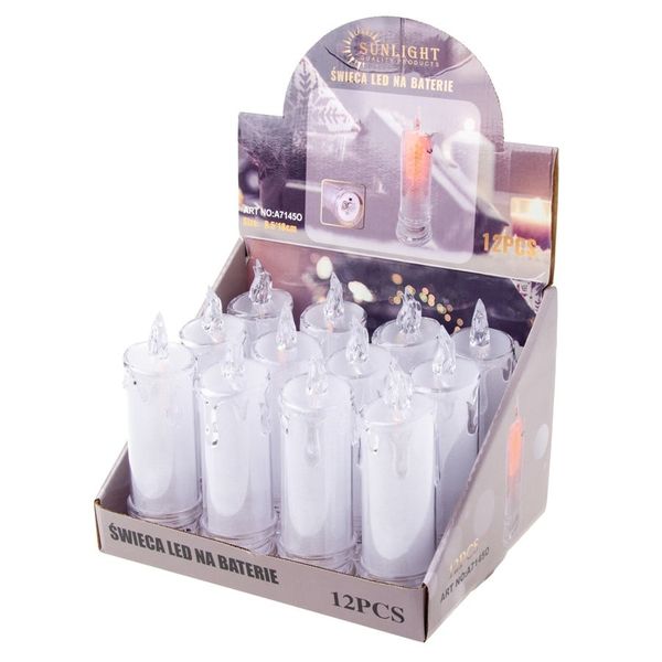 Świeca plast.LED puls 6,5x18cm(12szt)2xAA/DIA7145O. Jeansy damskie Daily International Home. W wyprzedaży za 16.90 zł.