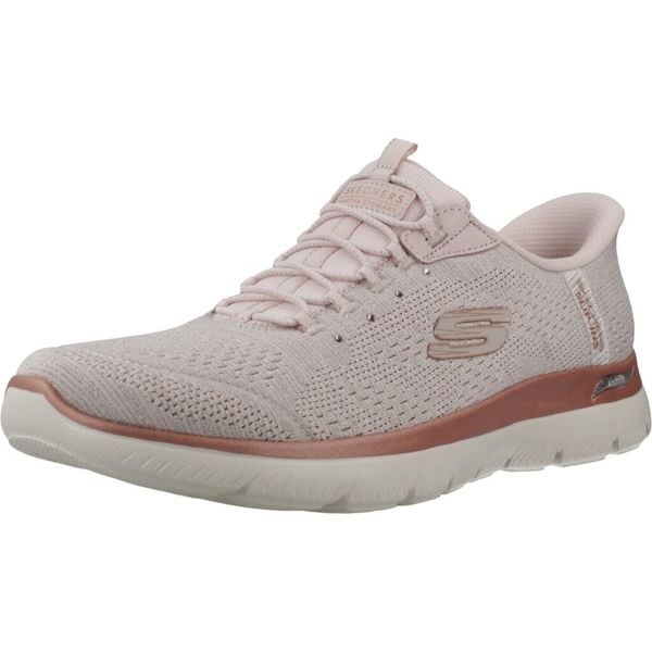 Buty SKECHERS SLIP - INS ARCH FIT SUMMITS SOFT Rose. Czerwone obuwie trekkingowe damskie Skechers. Za 323.99 zł.
