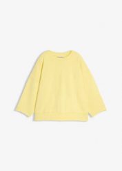 Bluza oversize z mieszanki bawełny. Żółte bluzy bez kaptura damskie bonprix, z bawełny. Za 114.99 zł.