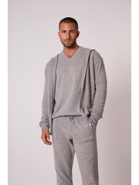 Perfect Cashmere Kaszmirowy kardigan "Eldo" w kolorze szarym rozmiar: XXL. Szare kardigany męskie Perfect Cashmere, xxl, bez wzorów, z kaszmiru, bez kołnierzyka. Za 456.99 zł.