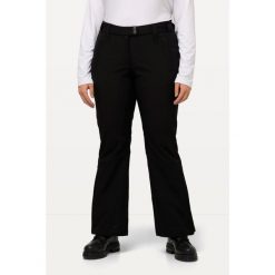 Damskie Spodnie softshell wodoodporne pasek na rzep osłona przeciwśnieżna. Czarne spodnie dresowe damskie Ulla Popken, na lato, plus size, bez wzorów, z materiału. Za 432.99 zł.