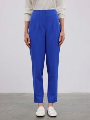 BGN Spodnie w kolorze niebieskim rozmiar: 40. Niebieskie spodnie materiałowe damskie BGN, bez wzorów, z materiału, z podwyższonym stanem. Za 108.99 zł.