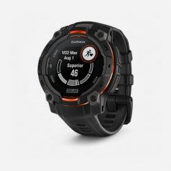 Zegarek z GPS Garmin Instinct 3 Solar. Czerwone, cyfrowe zegarki damskie GARMIN, metalowe. Za 1,499.00 zł.
