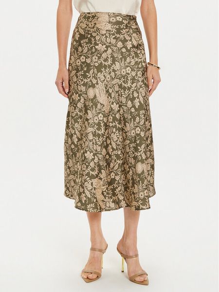 Pepe Jeans Spódnica midi Piety PL901162 Zielony Regular Fit. Zielone spódniczki damskie Pepe Jeans, xs, bez wzorów, z jeansu, midi. Za 219.99 zł.