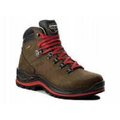 Buty trekkingowe męskie GRISPORT wysokie wodoodporne skóra. Brązowe buty trekkingowe męskie Grisport, z materiału, bez zapięcia, trekkingowe. Za 629.00 zł.