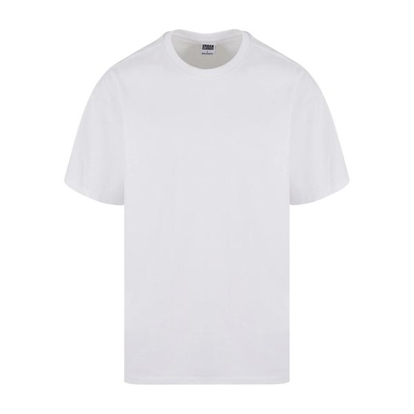 Męska Koszulka Wavy Logo Heavyweight Oversized T-shirt. Białe t-shirty męskie Urban Classics, m, bez wzorów, bez kołnierzyka. Za 97.99 zł.