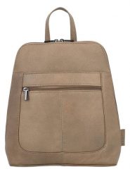 Beagles Skórzany plecak "Benidorm" w kolorze szarobrązowym - 25 x 29 x 9 cm rozmiar: onesize. Brązowe plecaki damskie Beagles, bez wzorów, z materiału. Za 173.99 zł.