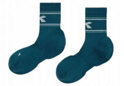Skarpety tenisowe Diadora Socks Court. Zielone skarpetki damskie Diadora, bez wzorów, z elastanu. Za 54.99 zł.