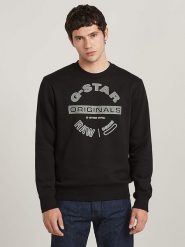 G-Star Bluza w kolorze czarnym rozmiar: S. Czarne bluzy bez kaptura męskie G-Star, s. Za 149.31 zł.