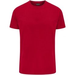 Koszulka Hummel Red Heavy. Czerwone t-shirty sportowe męskie HUMMEL, m, bez ramiączek, do piłki ręcznej. W wyprzedaży za 67.60 zł.