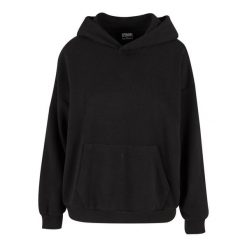 Damska bluza oversize z kapturem Urban Classics. Czarne bluzy z kapturem damskie Urban Classics, l, z bawełny. Za 127.20 zł.