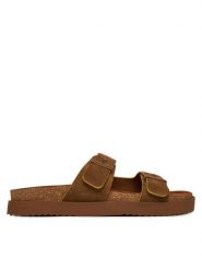 Tommy Hilfiger Klapki Cork Adjustable Suede Sandal FM0FM05869 Brązowy. Brązowe klapki i japonki męskie Tommy Hilfiger, ze skóry. Za 409.99 zł.
