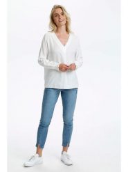 Cream Bluzka w kolorze białym rozmiar: 46. Białe bluzki damskie Cream, bez wzorów, bez kołnierzyka, bez ramiączek. Za 129.95 zł.