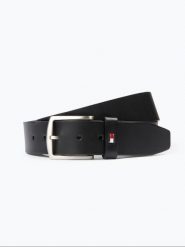 Tommy Hilfiger pasek skórzany Mężczyźni skóra czarny, 95. Czarne paski męskie Tommy Hilfiger, bez wzorów, ze skóry, eleganckie. Za 229.95 zł.