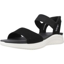 Sandały SKECHERS SLIP INS - SUMMERVILLE Czarny. Czarne sandały damskie Skechers, bez wzorów, z syntetyku, bez obcasa. Za 297.99 zł.