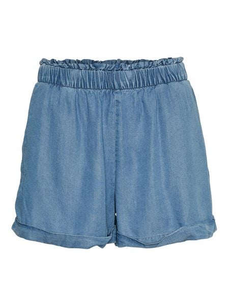 Vero Moda Szorty materiałowe Harper 10283731 Niebieski Regular Fit. Niebieskie szorty damskie Vero Moda, bez wzorów, z lyocellu. Za 79.99 zł.