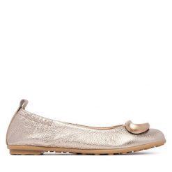 Baleriny Hispanitas. Żółte baleriny damskie Hispanitas, bez wzorów, bez obcasa. Za 479.99 zł.