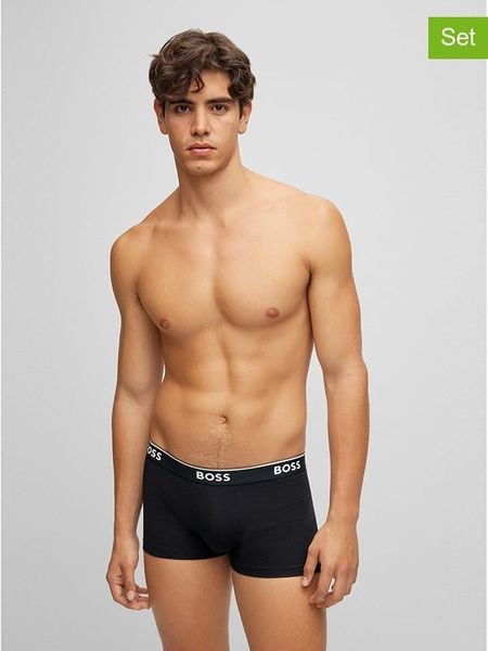 Hugo Boss Bokserki (3 pary) w kolorze czarnym rozmiar: M. Czarne bokserki męskie Hugo Boss, bez wzorów. Za 130.99 zł.