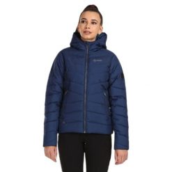 Kurtka puchowa Kilpi Tasha. Niebieskie kurtki damskie Kilpi, na zimę, xs, bez wzorów, z puchu, bez kaptura. Za 525.33 zł.