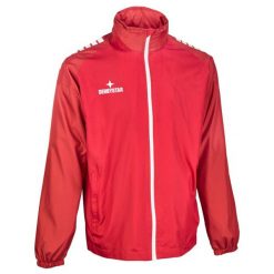 Kurtka męska Derbystar Allwetterjacke Madrid v25. Czerwone kurtki męskie DERBYSTAR, m, bez wzorów, z materiału, z kapturem. Za 211.29 zł.