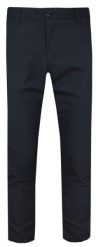 Eleganckie Męskie Spodnie, Zwężane (Slim Fit) – RIGON - Ciemnogranatowe, Drobna Kratka. Spodnie materiałowe męskie Rigon, bez wzorów, z elastanu, eleganckie. Za 179.00 zł.
