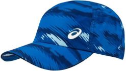 Czapka z daszkiem ASICS GRAPHIC PERFORMANCE CAP 3043A068-400. Niebieskie czapki męskie Asics, bez wzorów, z materiału. Za 90.00 zł.