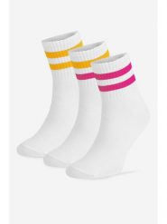 Sprandi Skarpety krótkie 0UB-003-AW24 (3-PACK) Żółty. Żółte skarpetki damskie Sprandi, bez wzorów, z bawełny. Za 24.99 zł.
