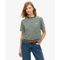 Koszulka jednokolorowa Country Club. Zielone bluzki damskie Superdry., bez wzorów, bez kołnierzyka. Za 120.35 zł.