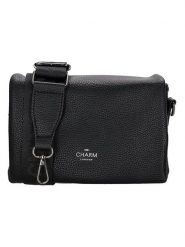 Charm Torebka w kolorze czarnym - 21 x 12 x 7,5 cm rozmiar: onesize. Czarne torebki klasyczne damskie Charm, bez wzorów, z materiału, bez dodatków. Za 143.90 zł.