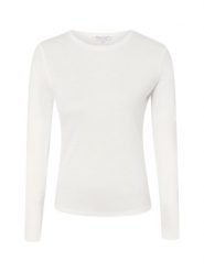 Marie Lund Koszulka z długim rękawem Kobiety Bawełna biały, XXXL. Białe t-shirty damskie Marie Lund, bez wzorów, z bawełny, bez kołnierzyka. Za 149.95 zł.